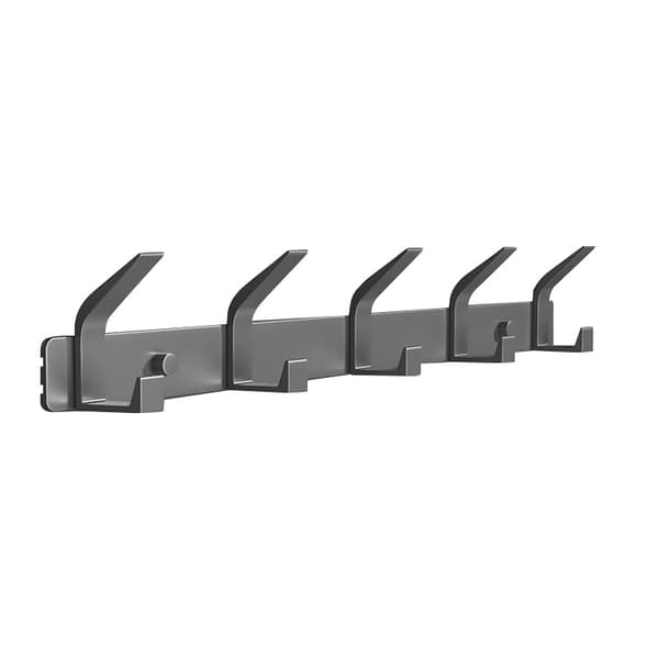 Black wall-mounted coat rack, coat hooks Stainless steel wall hook with