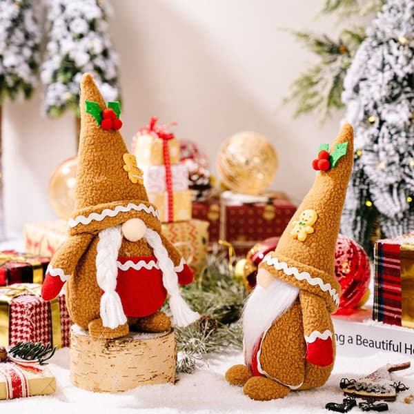 Plyschprydnader Jultomte Dvärg Thanksgiving Halloween Stil 2 KLB