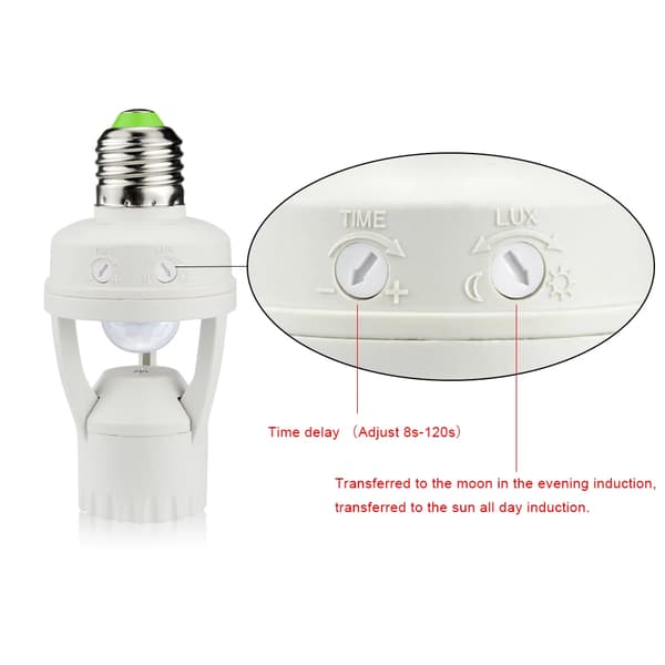 360 Degree PIR Motion Sensor LED Night Light Bulb