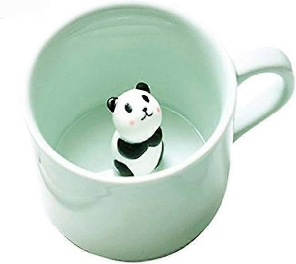 Kaffe Melk Te Keramiske Krus - 3D Dyr Morgenkopp Beste Gave til Morgendrikk (Panda)