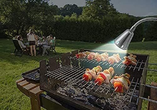 Magnetisk grilllampe - supersterke 12 LED-lys med fleksibel svanehals -