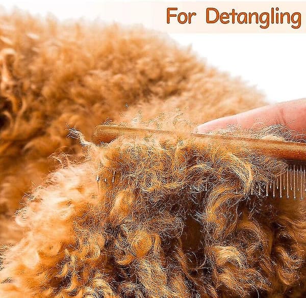 Professional Dog Comb Comfortable Wood Short Long Teeth Pet Combs