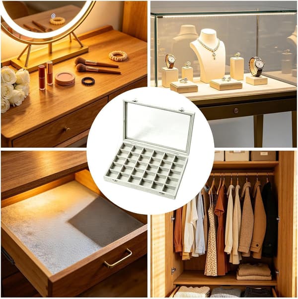 Ørestik-organizer 30-rum-ringopbevaring -