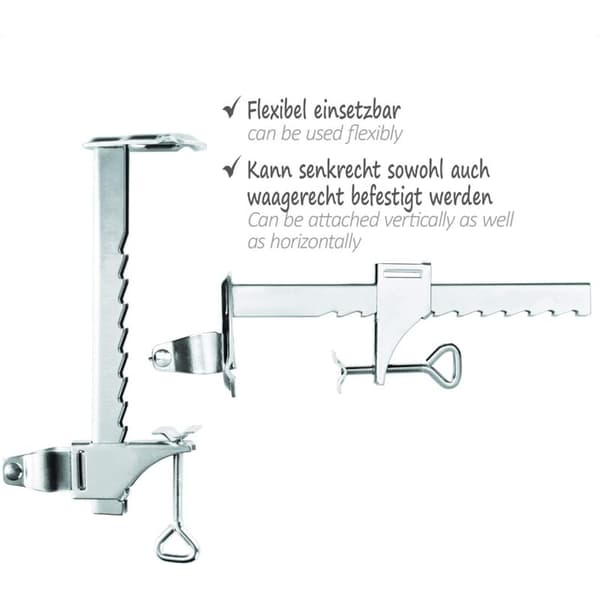 Galvaniseret stål Parasolfod - Balkonbeslag til parasoller - Balkon Parasolfod (Ø 25-32mm - 1 stk.)