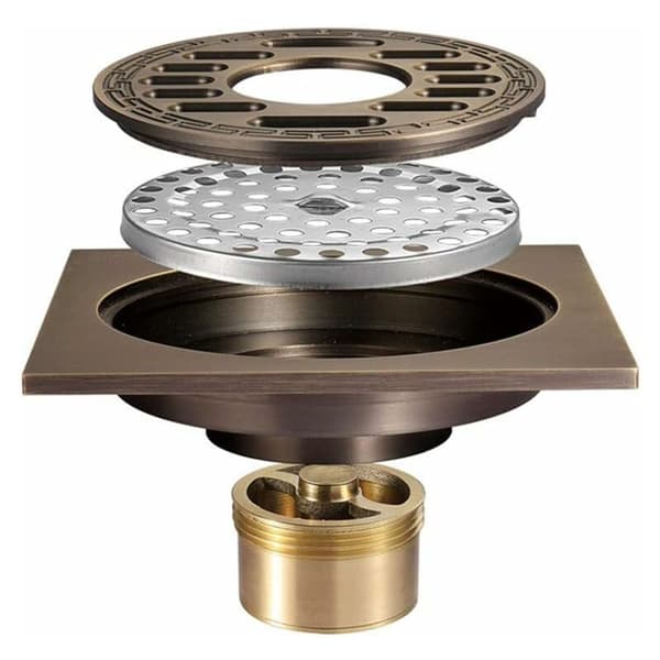 Toilet Bathroom Kitchen Odor-Resistant Copper Floor Drain Interface Washing Machine Siphon