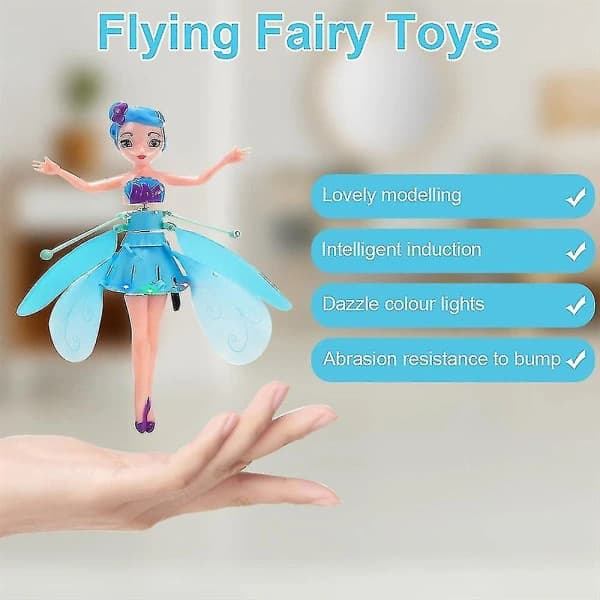 Magisk Flyvende Fe Prinsesse Dukkelegetøj Sky Dancer Spil Legetøj Pink