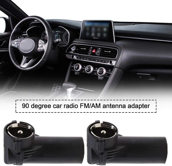 5 stk. DIN han til ISO hun antenneadapter bilradio FM/AM højre