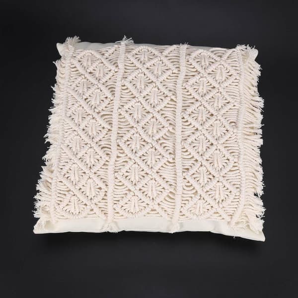 Boho-stil bomullsdusk pute håndlaget pyntepute bomullsdusk pute sofa dekorativ