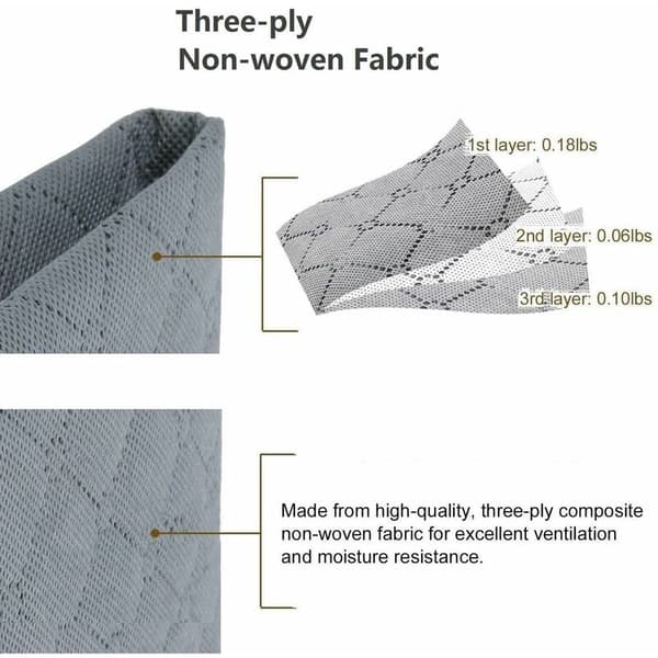 Clothing Storage Bag Large Capacity Clothing Storage Bag Thick Breathable Fabric Foldable Underbed Container-3 Piece Series