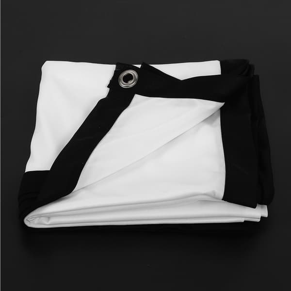 16:9 Thick Portable Non-crease Soft White Polyester Projector Screen Projection Screen (120 inch)