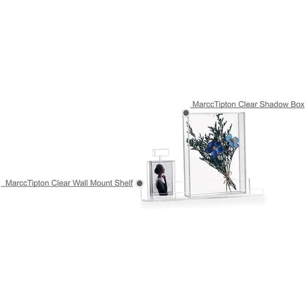 Shadow Box Frame DIY Acrylic Photo Frame Desk Display Box Fully Transparent Storage Box