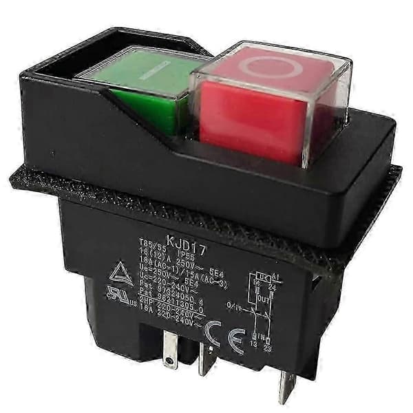 Safety Switch 5-Pin KJD17 Electromagnetic Switch, Push Button Switch, Pressure Switch for Garden Tools KJD17 220 V 5-Pin Terminals KJD17 5Pin