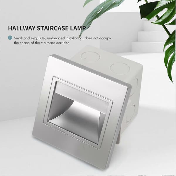 4 stk LED 3w LED Innfelt Trinnlys Innendørs Bakgrunnsbelysning