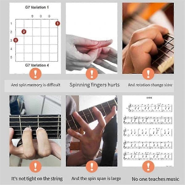 Guitar Aid Chord Trainer Educational Guitar Learning Tool Teaching Practice Aid Practical for Kids Beginners
