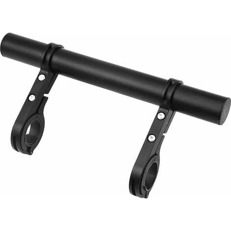 Cykelstyre förlängning, 20 cm multifunktionell dubbel förlängningsfäste av aluminiumlegering