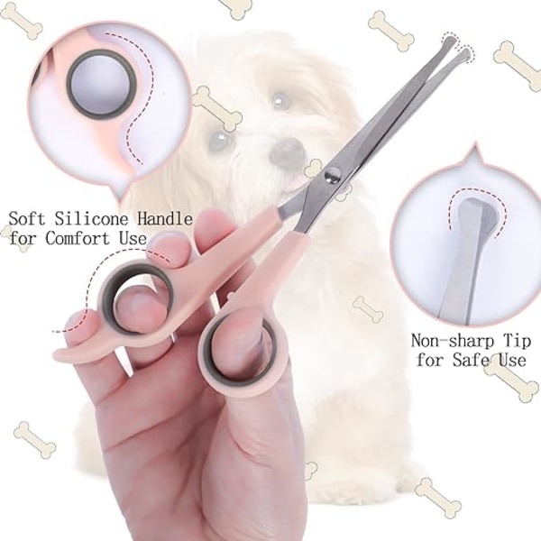 Pinking Canine Grooming Scissors, Koiran Hoitosahat Turvallisilla Pyöristetyillä Päillä