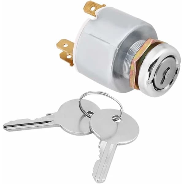 Ignition Switch, 12V Universal Engine Start Switch 3 Positions ON OFF Ignition Control Switch with Key