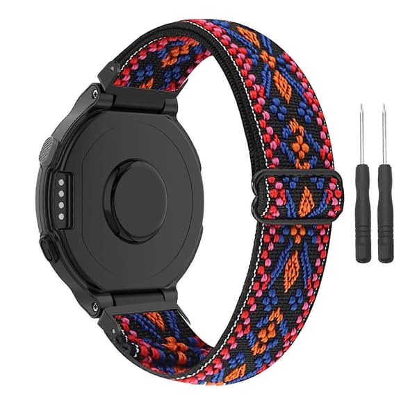 Nylonpunotut rannekkeet Garmin Forerunner 735xt -älykellon rannekkeisiin