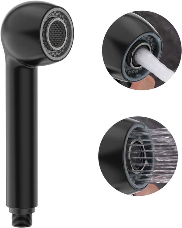 (Matt Black) G1/2 Hand Shower Mixer Kitchen Shower Head Spray Re