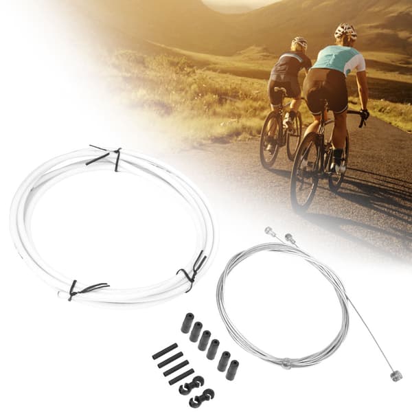 Cykelbremse Gearkabelhus Sæt Gearkit Cykeltilbehør Hvid