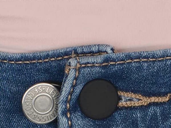 24 stk. Usynlige Jeans Forlængerknapper Elastisk Taljeforlænger Spænde [DB]