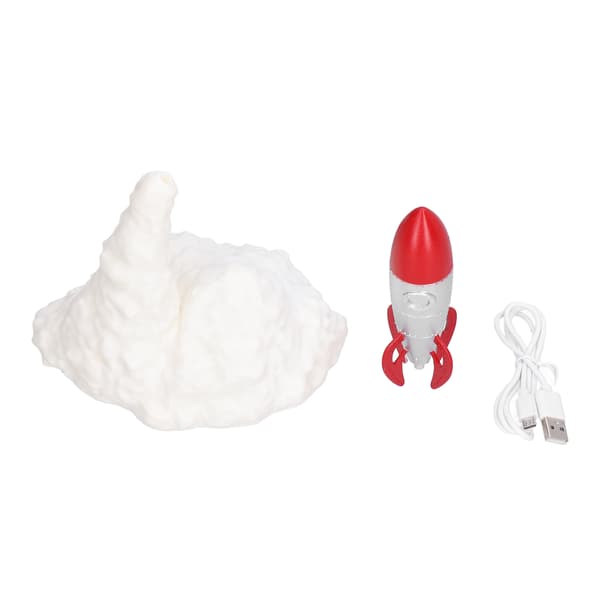 3D Printing Rocket Lamp Innovative Bedside Lamp USB Charging LED Night Light Indoor Decoration