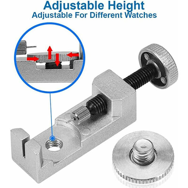 Adjustable Pin Bar Compatible with Watches/Clocks + 4 Different Sizes Pin Bars -