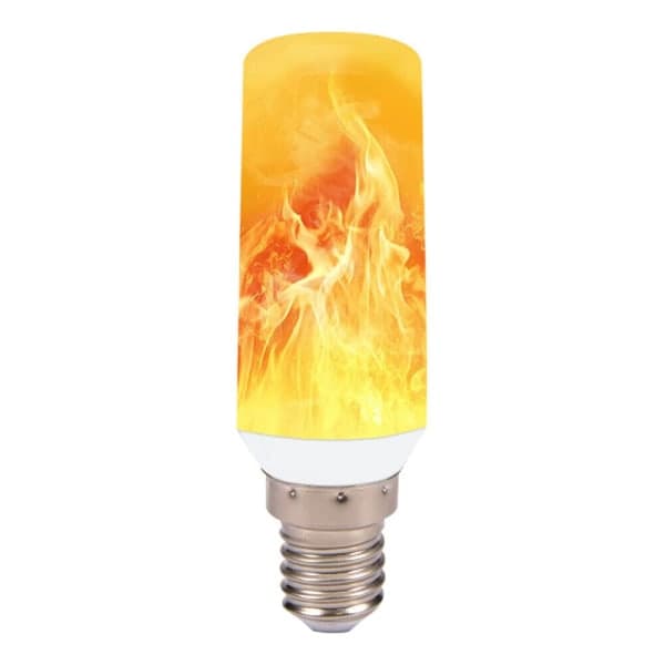 LED-lamppu liekehtivällä valoefektillä, E14