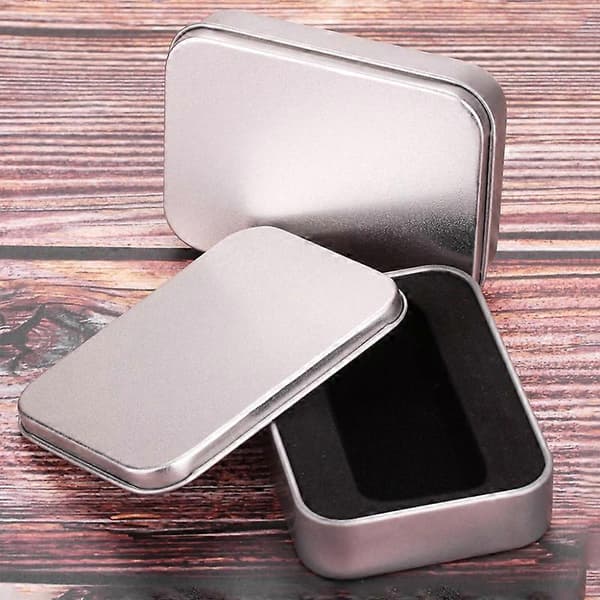 Portable Metal Storage Box Collection Box Container Holder Gift Box