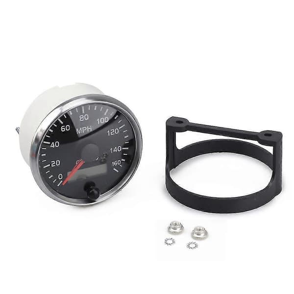 Universal GPS Speedometer 12V/24V Odometer 85mm 160MPH for Car Motorcycle LCD Tachometer -Yx