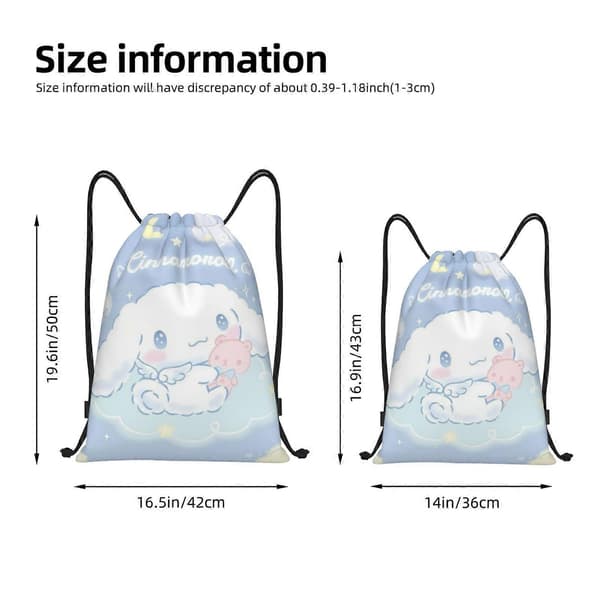 Cinnamoroll (7) Dragskoväska Studentficka Pojke Flicka Ryggsäck Förvaring-ML2207 M M
