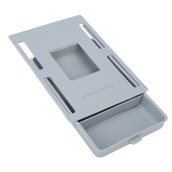 Desk Drawer Grey Compact Multifunctional Self-Adhesive Under Desk Handle Storage