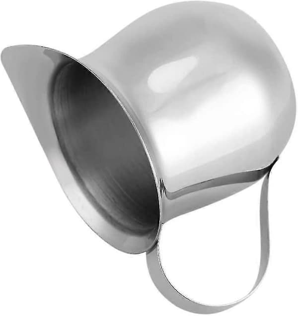 Mælkekande i rustfrit stål til skumning, multifunktionel mælkeskummerkande (3oz) (santanxing)