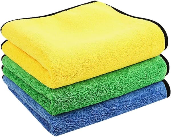 Mikrofiberklud til bil, 3-pak, 60 x 30 cm, Ultraabsorberende Mikro