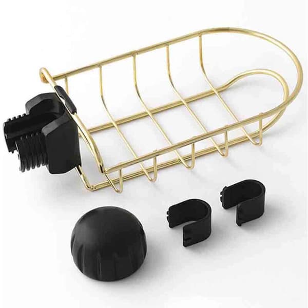 Sponge Holder Storage Shelf Hanging Sink Caddy Organizer for Bathroom or Kitchen Scrubbers