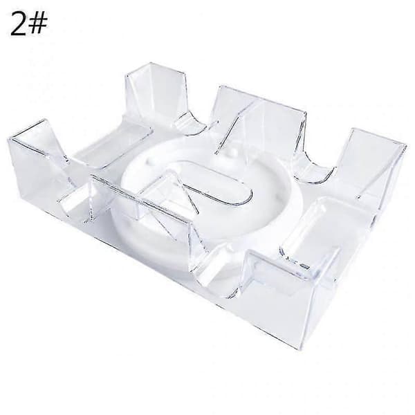 2/6 Deck Playing Card Holder Stand Rotating Canasta Playing Card Tray (FMY) B B