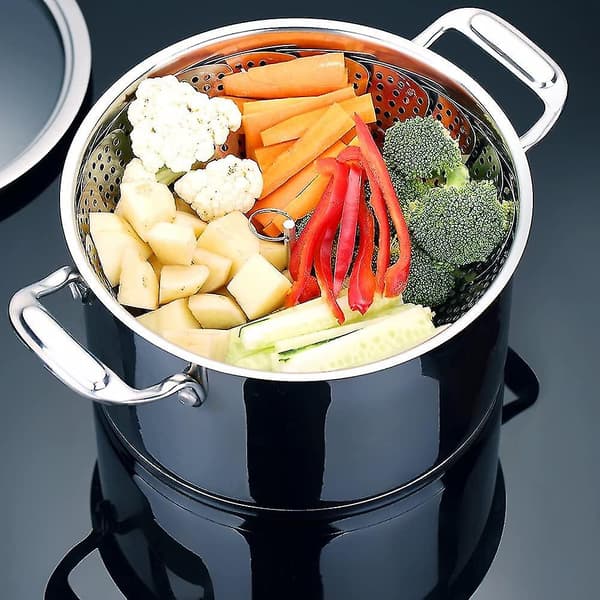 Adjustable Stainless Steel Steamer Basket (16cm-26cm) Steamer Insert for Cookware