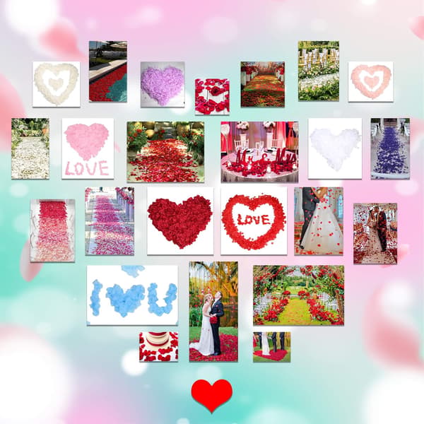3000 Pieces Light Pink Rose Petals, Artificial Petals, Silk Rose