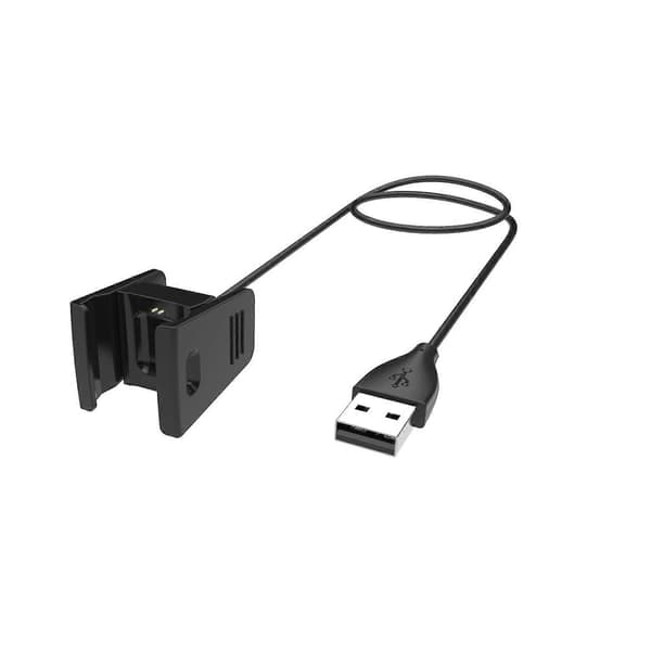 50 cm USB-ladekabel til Fitbit Charge 2 - Sort