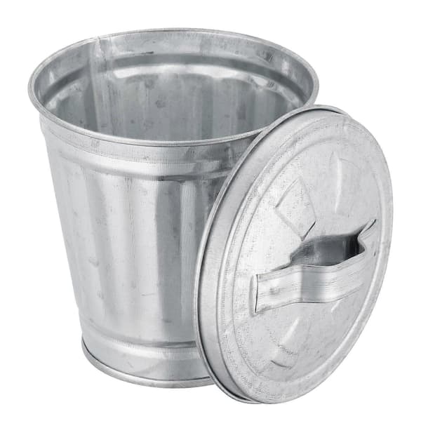 Mini avfallsbeholder Skrivebords søppelbøtte Mini Bordblomsterpotte Pennholder Avfallsbeholder Metall søppelbøtte
