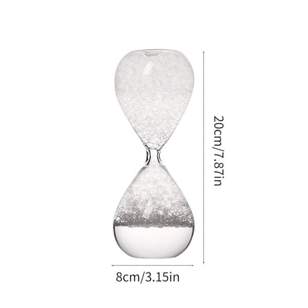 Glas Flydende Bevægelse Sandtimer Flydende Boble Timeglas Sandglas Timer til Studerende Lærere og Kontor[D] Lyserød