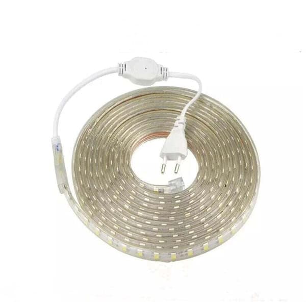 Meter LED-strip med strömbrytare 5050 IP65 Vattentät, Varmvit