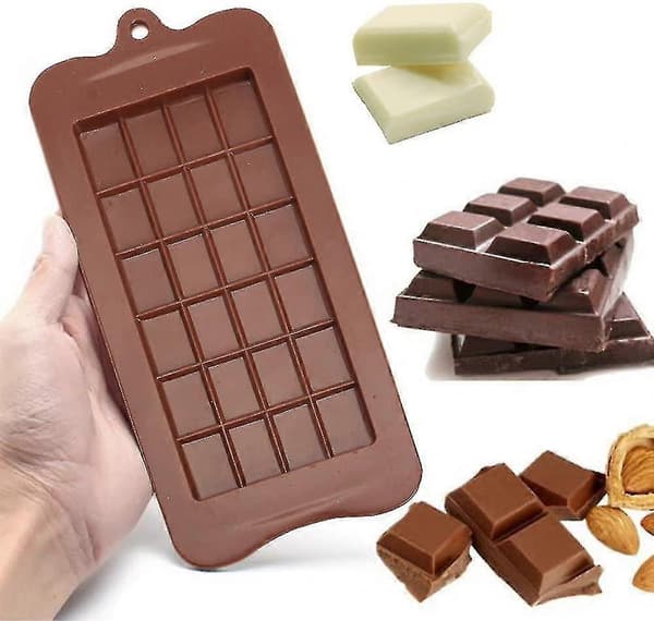 4 stk. Silikone Chokoladeforme, Bræk fra hinanden Non-stick Bageplade