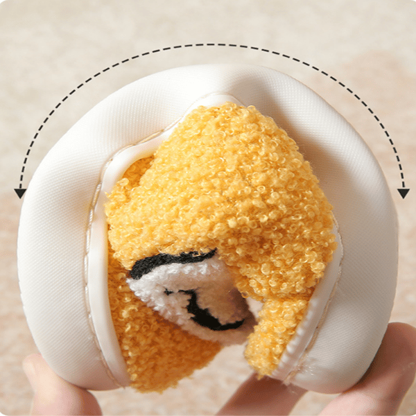 Retro Smiley Face Soft Plush Comfortable Warm Slippers For Sofa