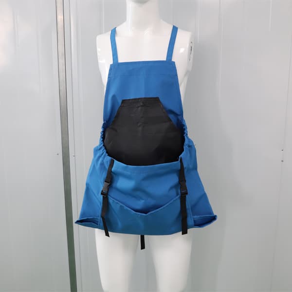 Outdoor Picking Large Pocket Apron Garden Apron Backpack Tool Apron Picking Bag Blue blue