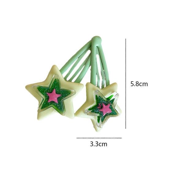 12 stjerneformede hårspenner for kvinner