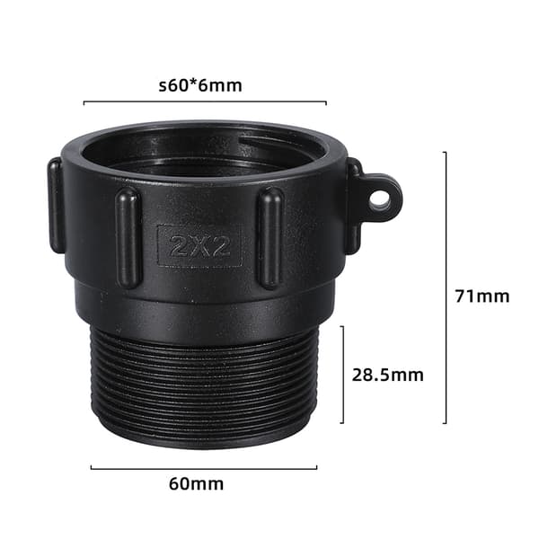 Haneadapter til IBC-tank 2 tommer 2 tommer 2 inch