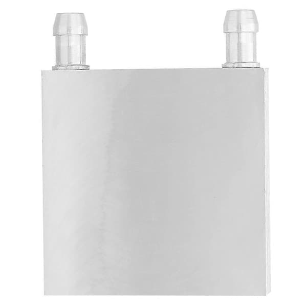 Aluminium Vannkjøleblokk Vannblokk Radiator CPU Vannkjølehode Flat Utstrømning (#1)