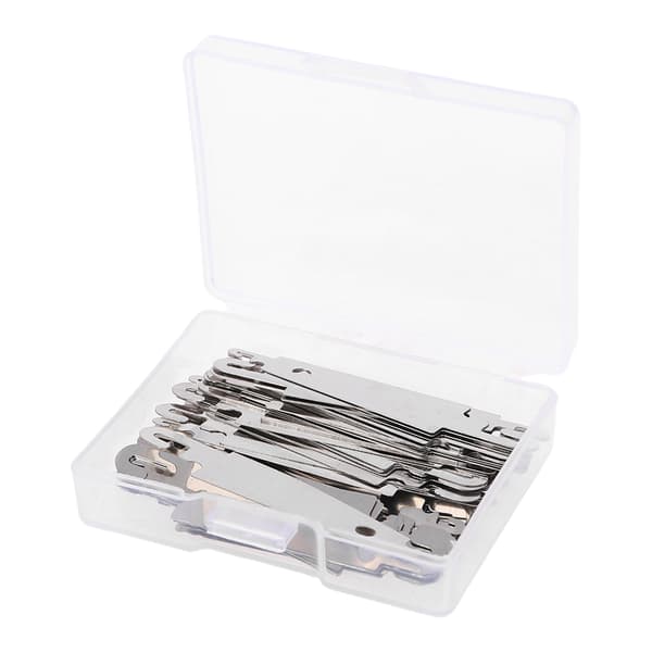 60 Pcs Metal Needle Threader Embroidery for Cross Stitch Threading Large Eye Needles