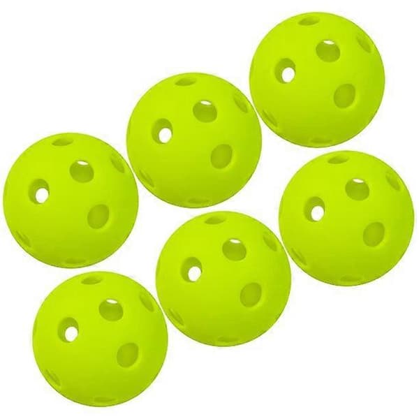 Indendørs Pickleballbolde - 12-pak 26 huller - Holdbare og sjove for alle aldre [DB]